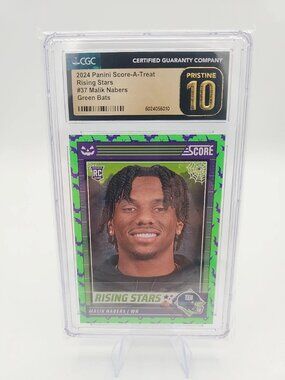 2024 Panini Score A Treat Rising Stars Bats #37 Malik Nabers CGC 10 Pristine